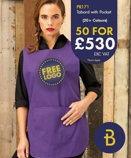 50 Tabard Apron Deal - Premier Workwear UK