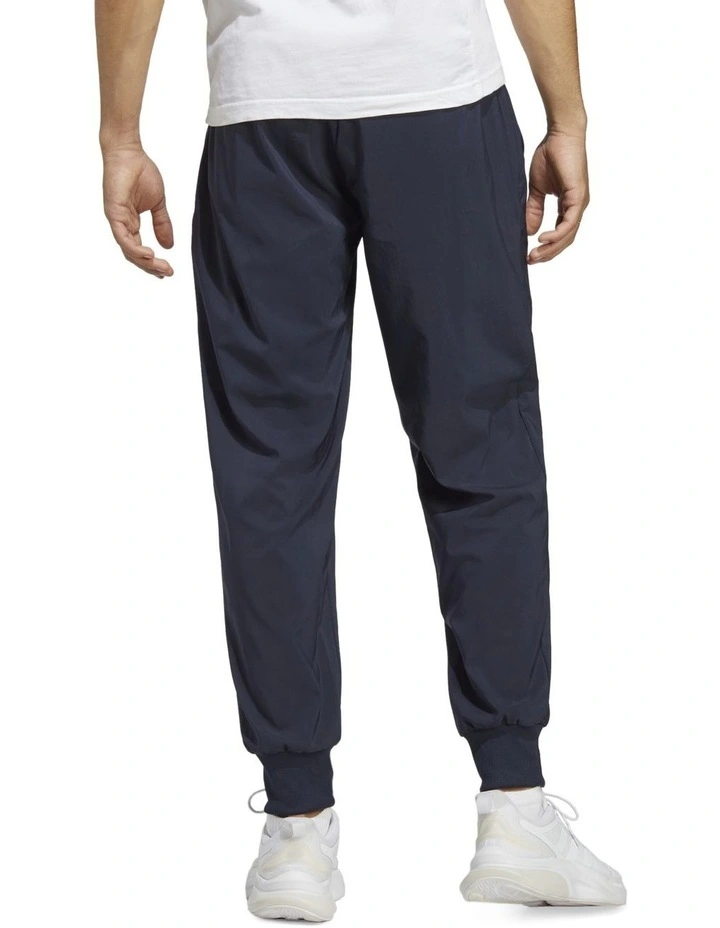 Aeroready Essentials Tapered Cuff Embroidered Tracksuit Bottoms in Blue