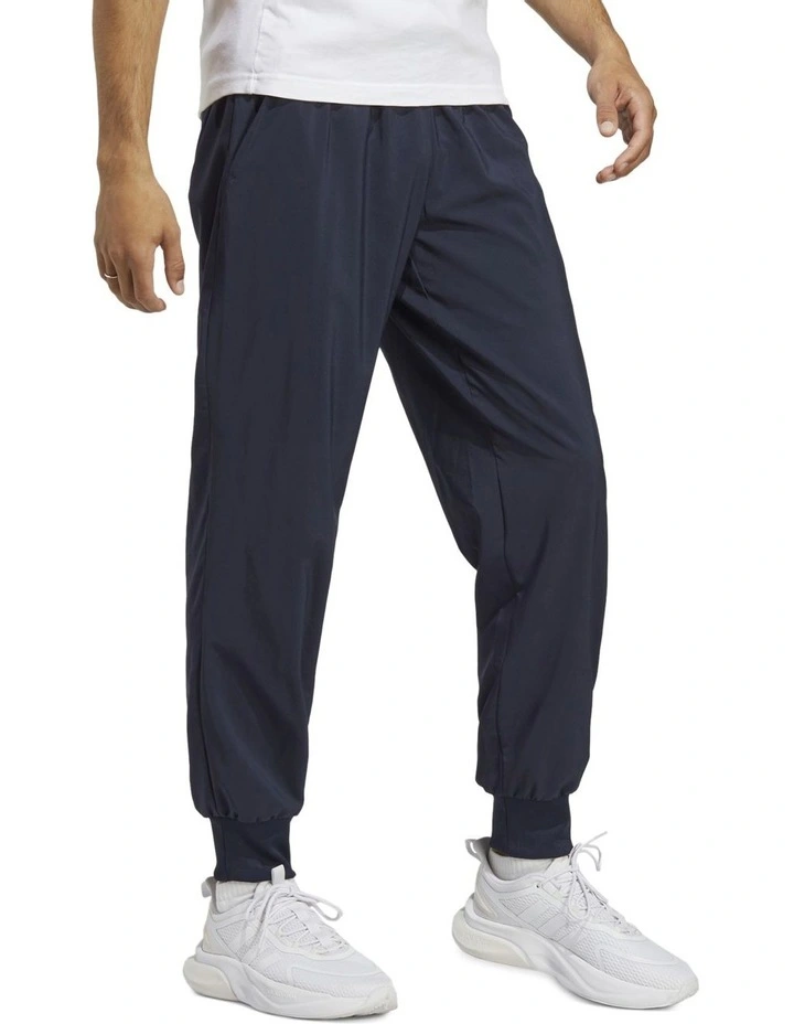 Aeroready Essentials Tapered Cuff Embroidered Tracksuit Bottoms in Blue