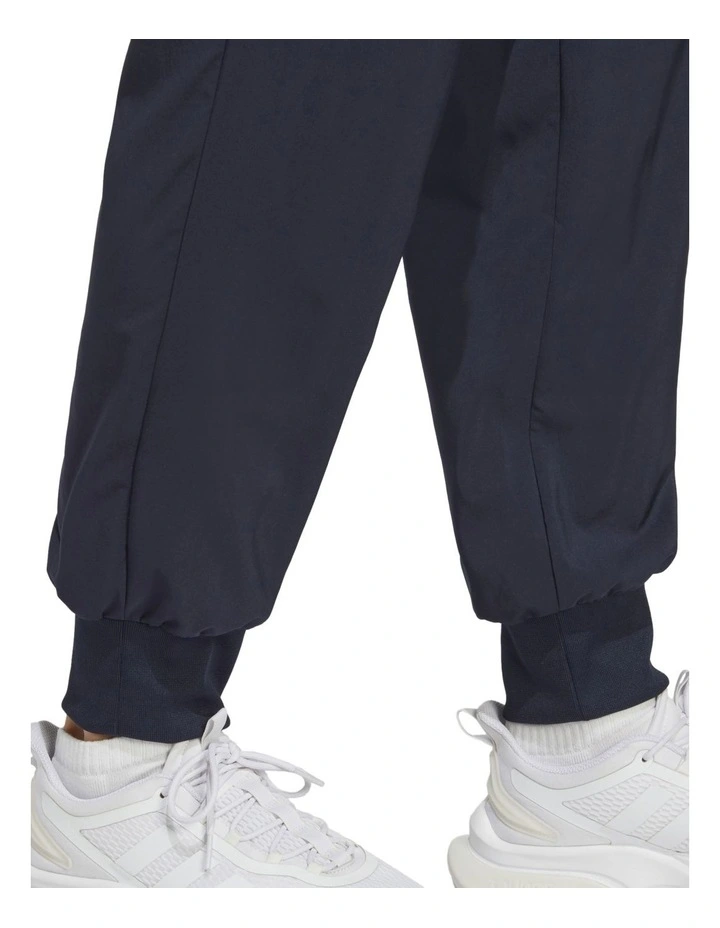 Aeroready Essentials Tapered Cuff Embroidered Tracksuit Bottoms in Blue