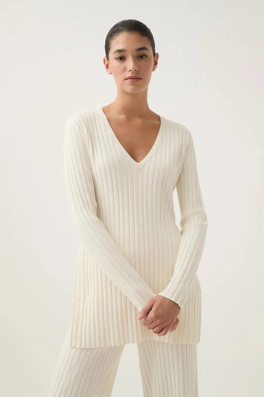 Aje Archer Logo Trim Knit Tunic