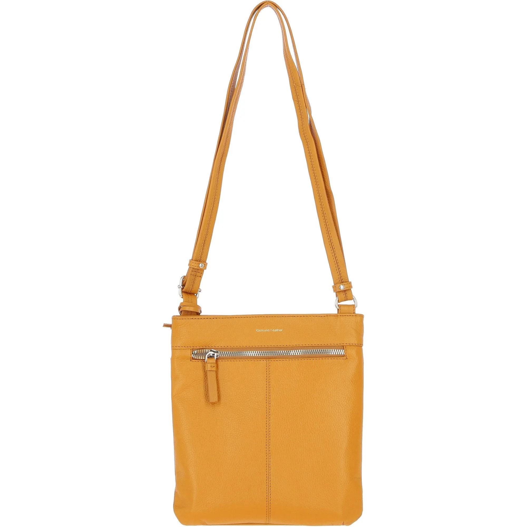 Ashwood Leather Smart Tab Cross Body Bag Mustard: 63621/Tab