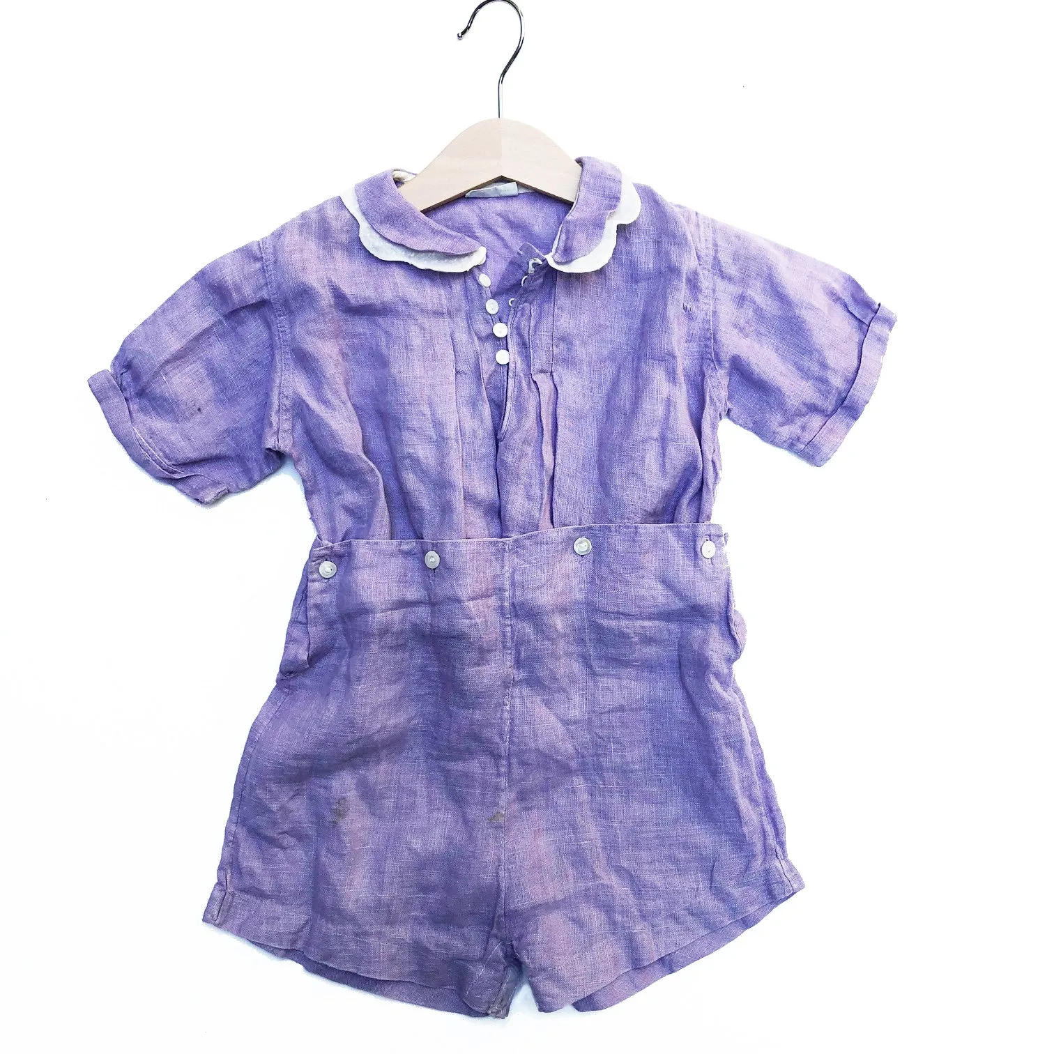 Beautiful Lilac Linen Romper size 18-24 months