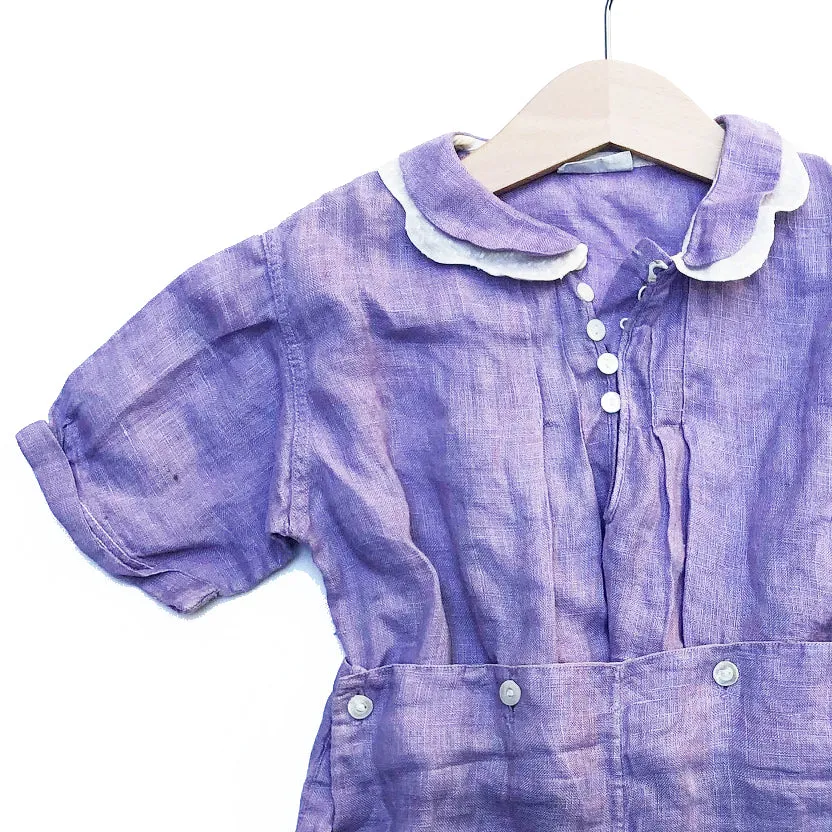 Beautiful Lilac Linen Romper size 18-24 months