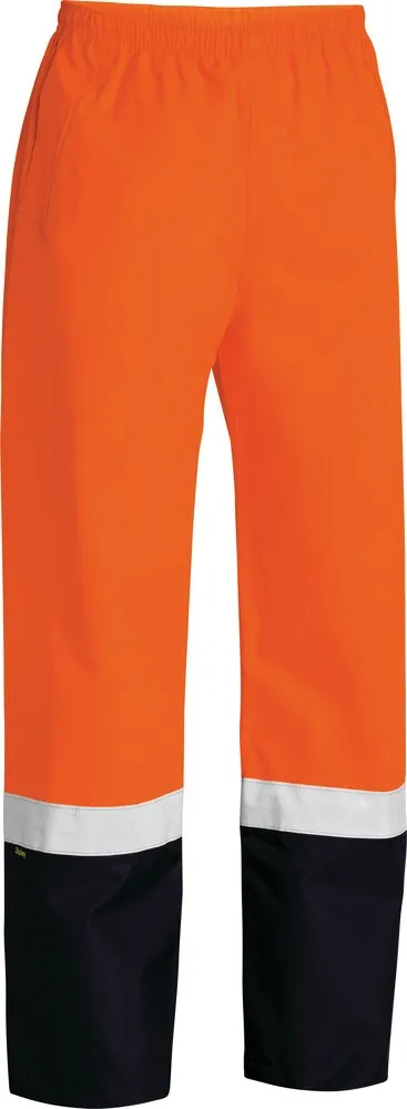 Bisley Workwear BP6965T Rain Pant - Men - Taped - Shell - Orange/Navy - XS