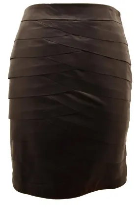 Black leather skirt dora