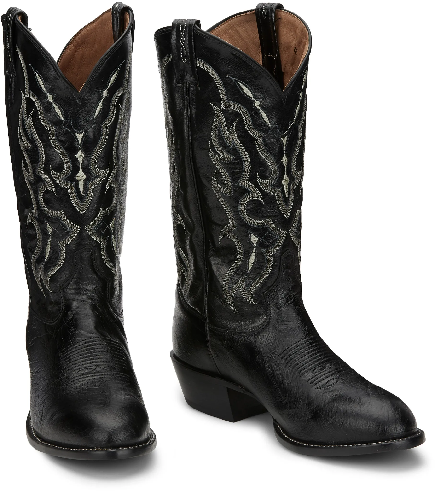 Bonham 13" Smooth Ostrich Western Boot