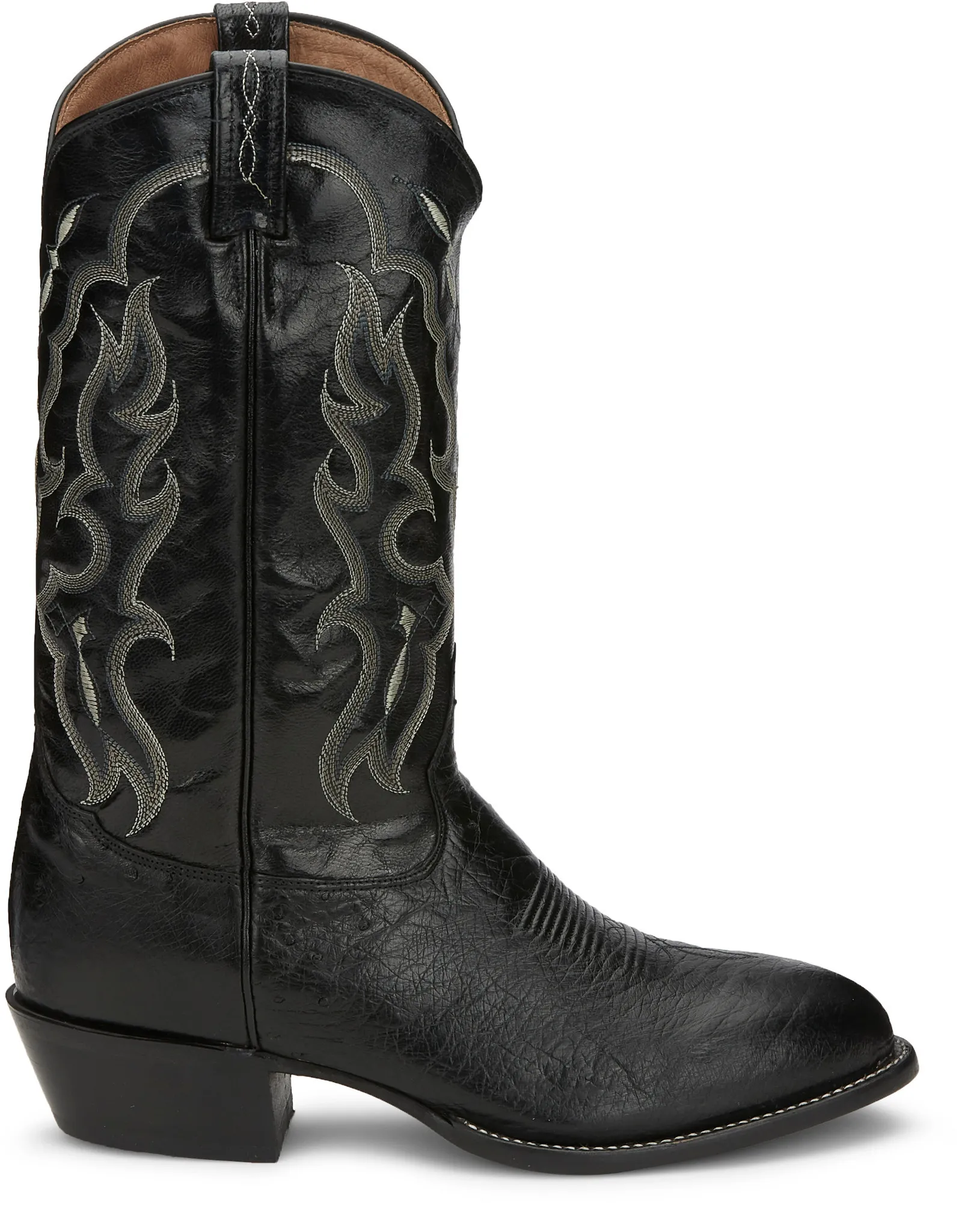 Bonham 13" Smooth Ostrich Western Boot