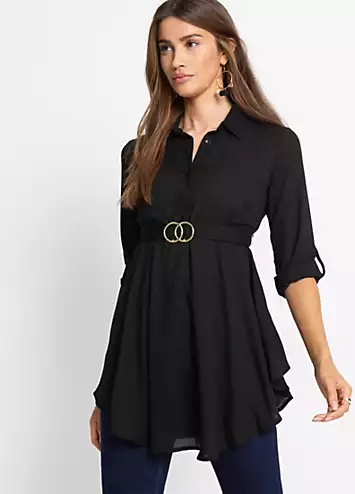 bonprix Belted Longline Tunic | Kaleidoscope