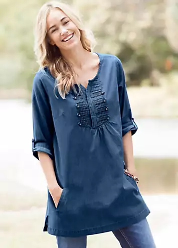 bonprix Chambray Denim Tunic | Grattan