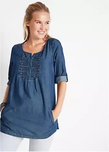 bonprix Chambray Denim Tunic | Grattan