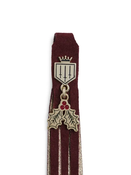 Boot Tassels ruby & gold Tassels