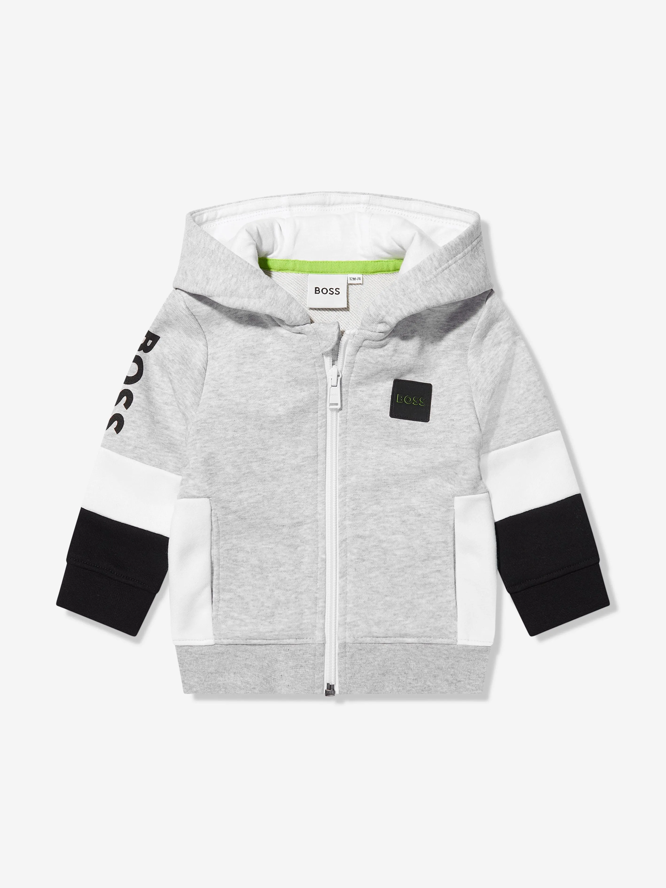 BOSS Baby Boys Logo Tracksuit In Grey