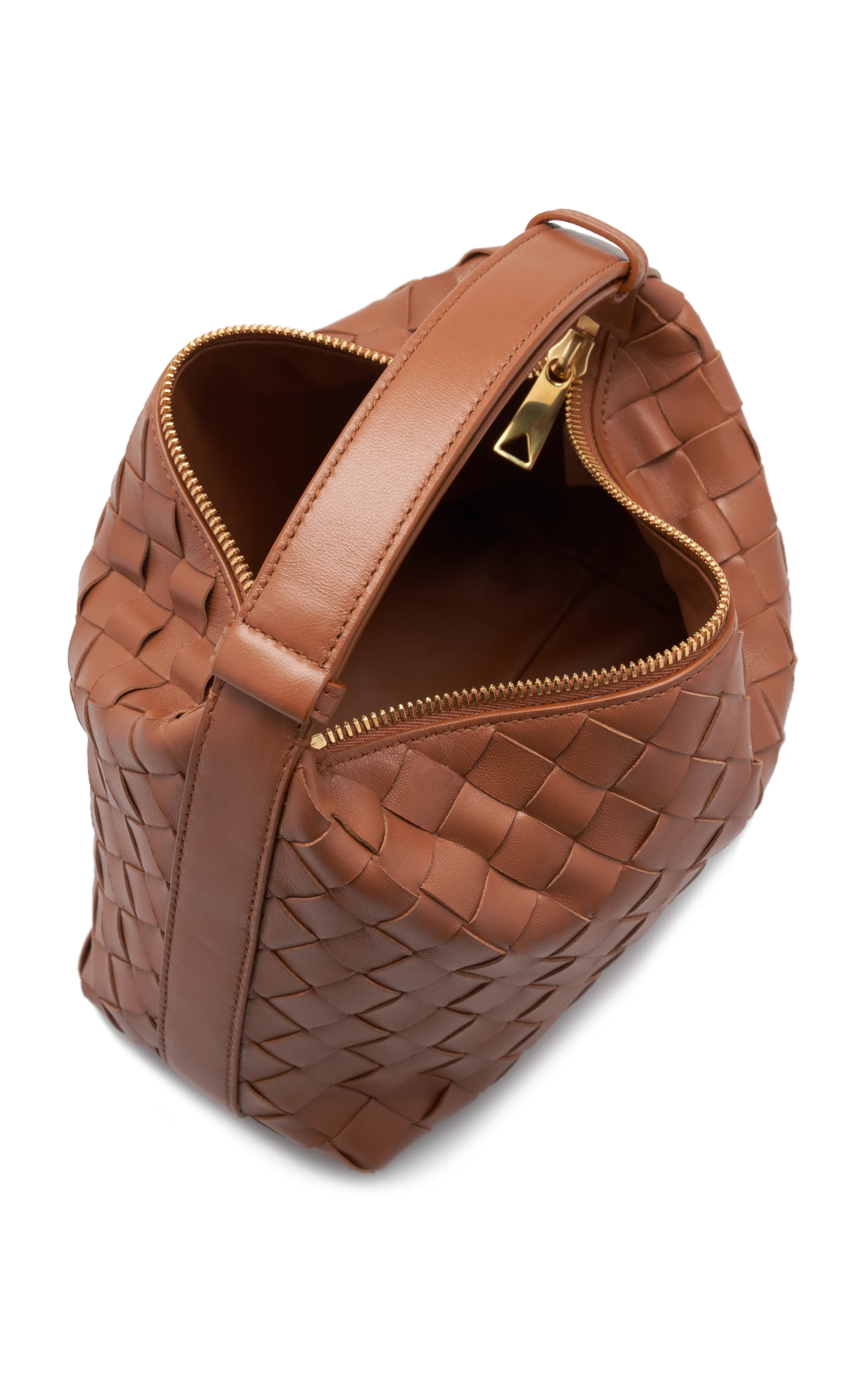 Bottega Veneta Small Washbag Intrecciato Leather Bag