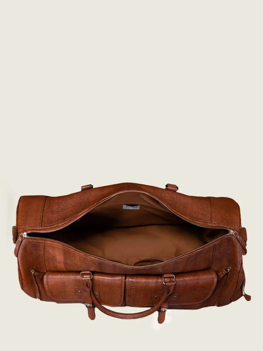 Brown Leather Bag for Men - Le48h 1960 Amber | PAUL MARIUS