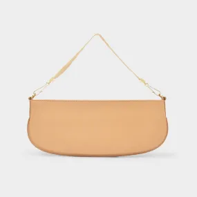 By Far  Beverly Bag in Beige Leather