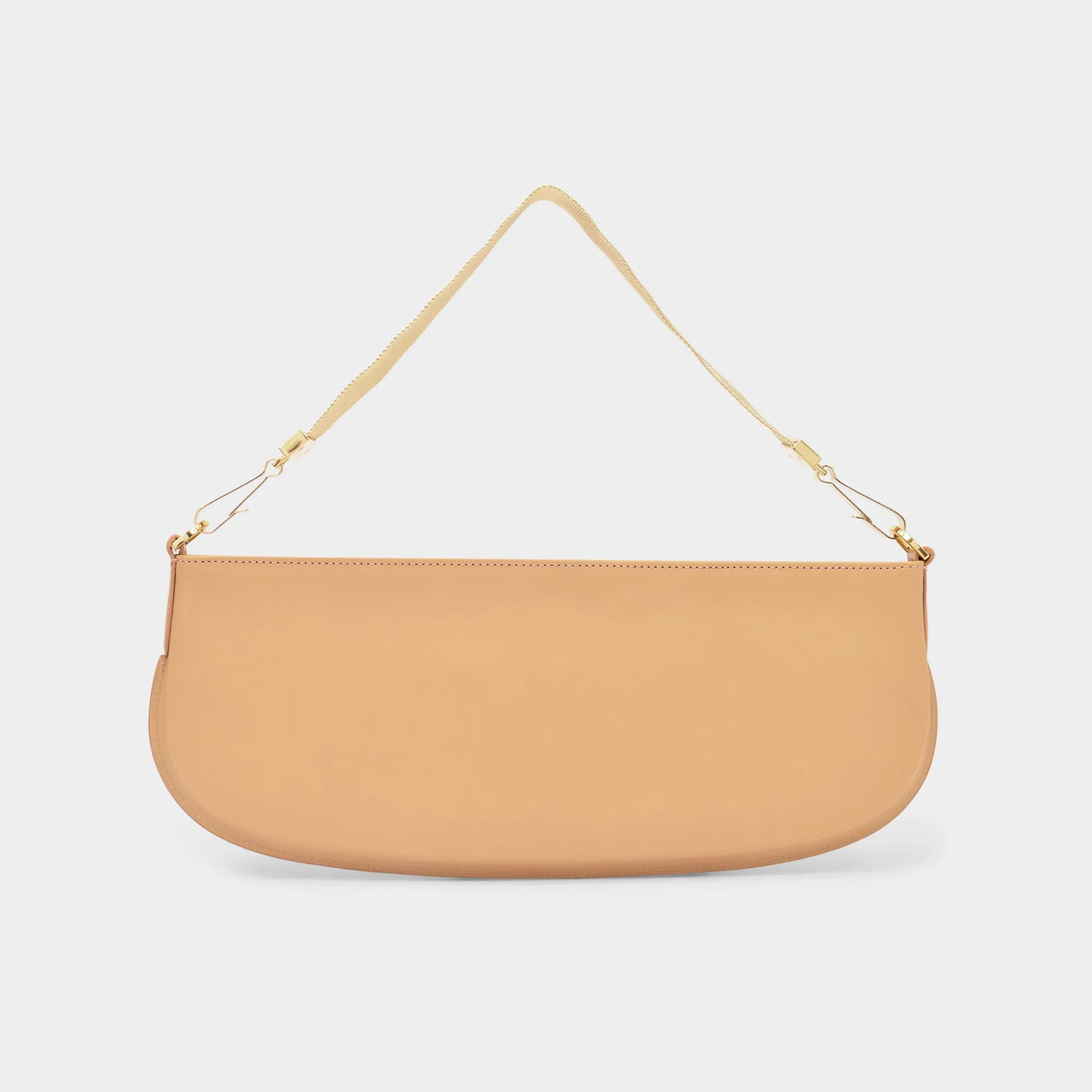 By Far  Beverly Bag in Beige Leather