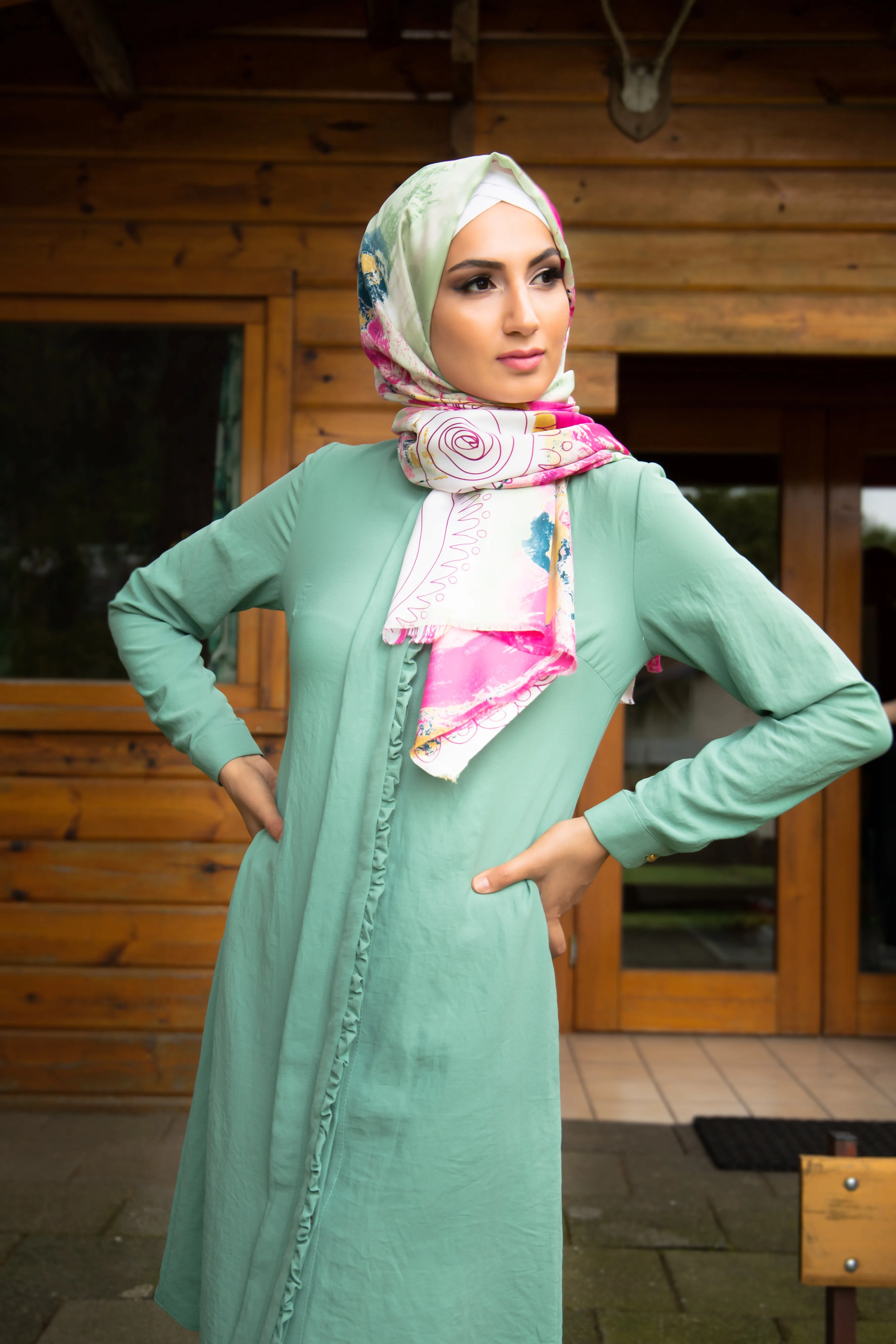 Chic Long Tunic Light Green | By Puane