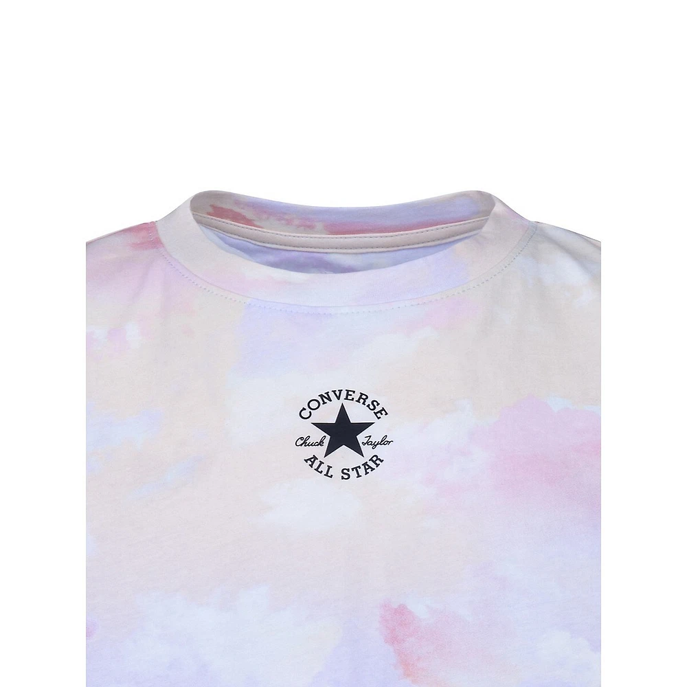 Converse Girl's Print Boxy Logo T-Shirt