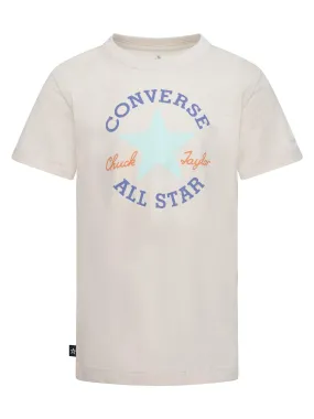 Converse Junior Boys Core Short Sleeve T-shirt - White