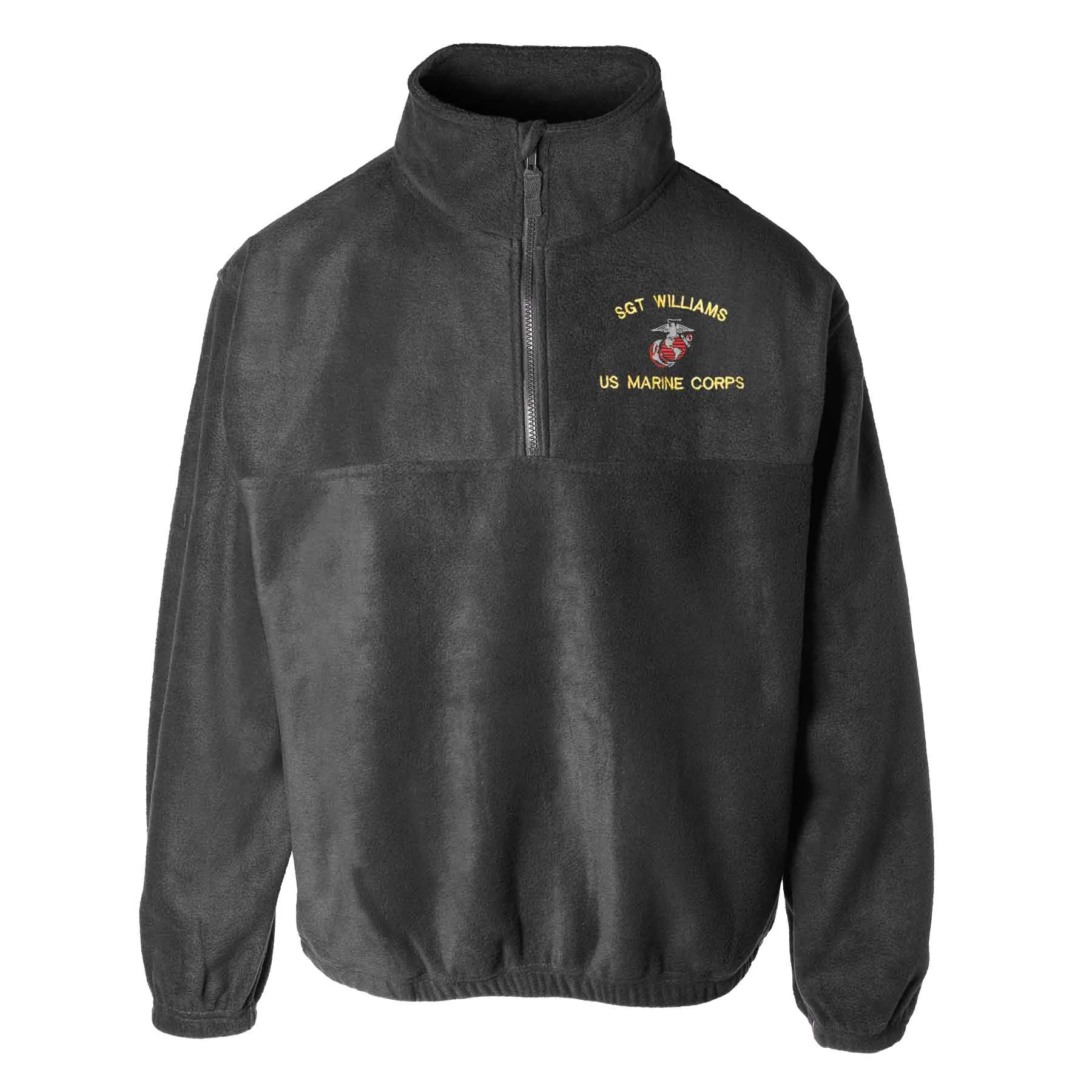 Custom USMC Embroidered 1/4 Zip Fleece