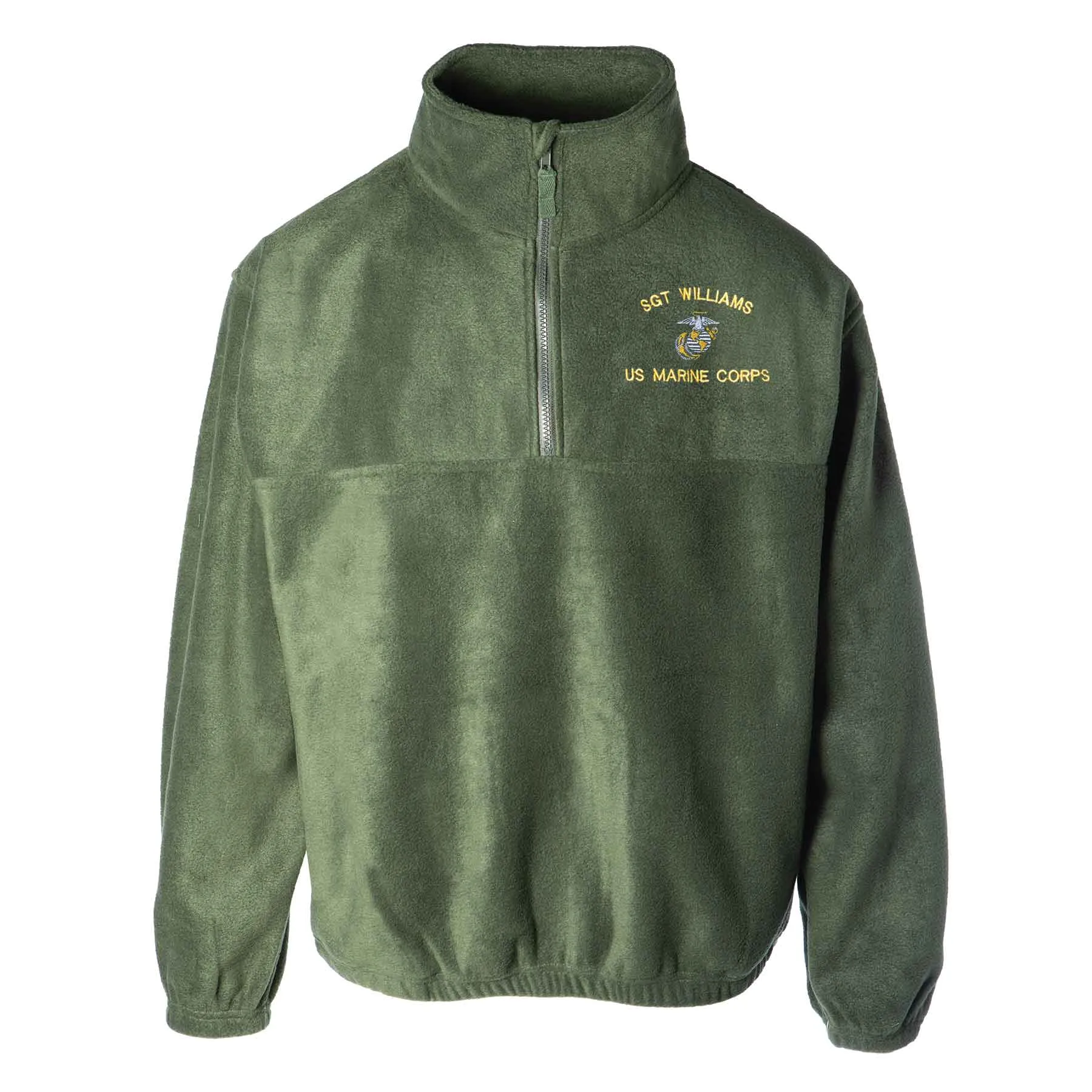 Custom USMC Embroidered 1/4 Zip Fleece