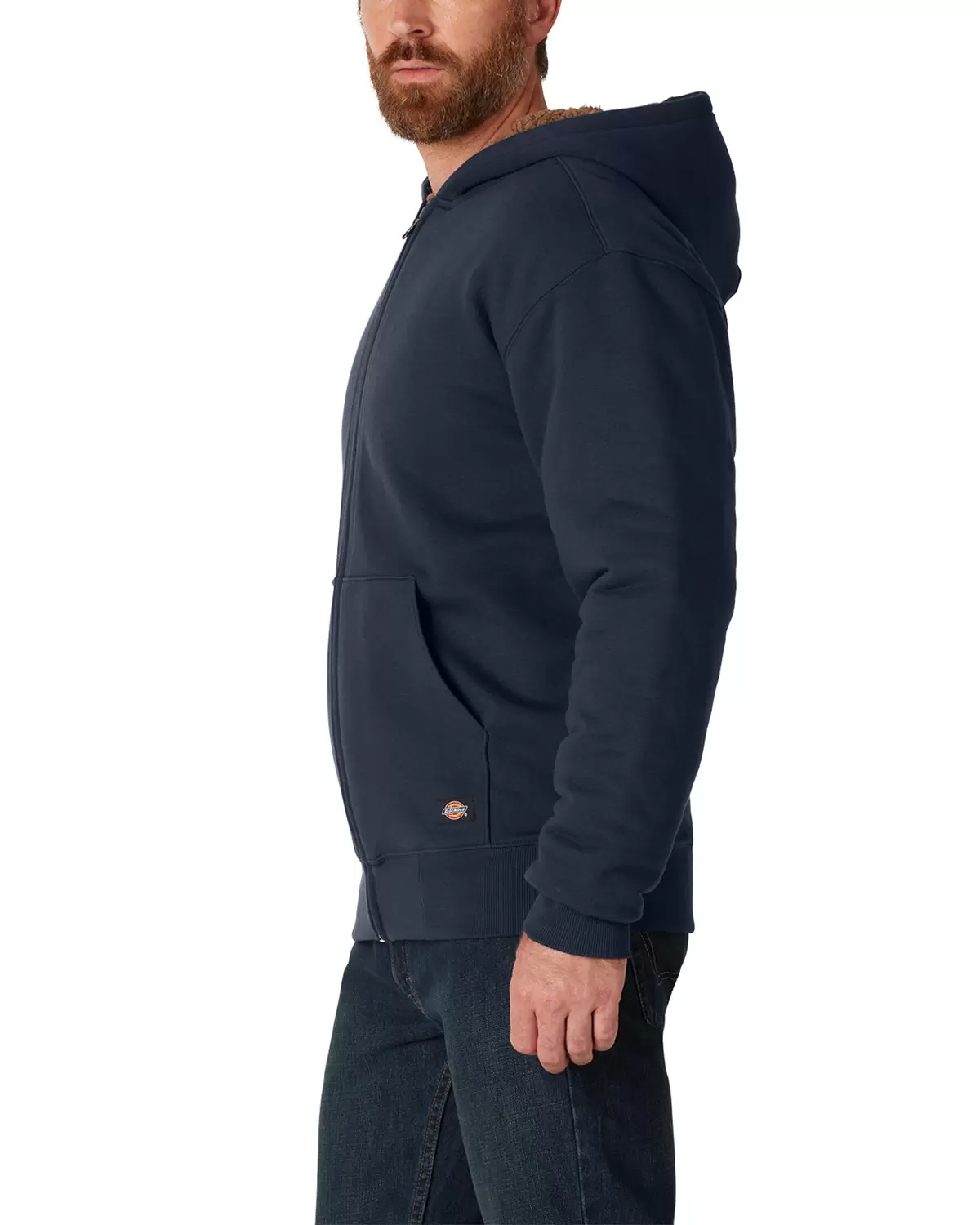 Dickies Workwear TW457 Men's Sherpa-Lined Full-Zip Hooded Sweatshirt SKU: TW457