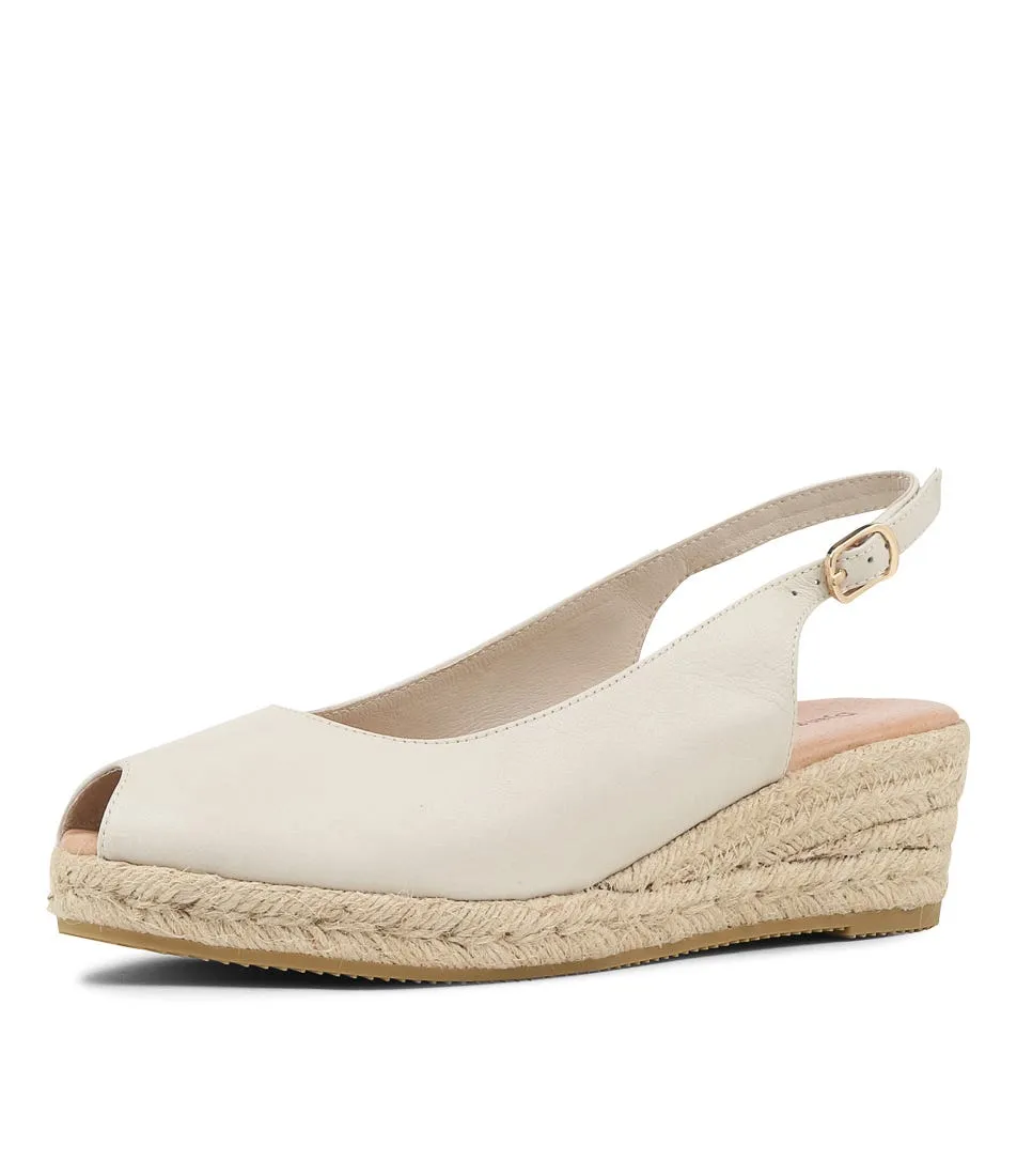 DJANGO & JULIETTE Saniarly Almond Natural Rope Leather Sandals