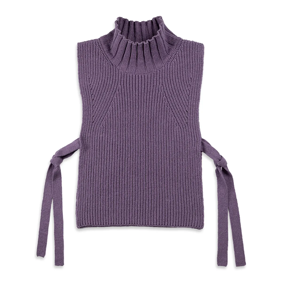 Future Classics   Roll neck Knit Vest Meadow Violet