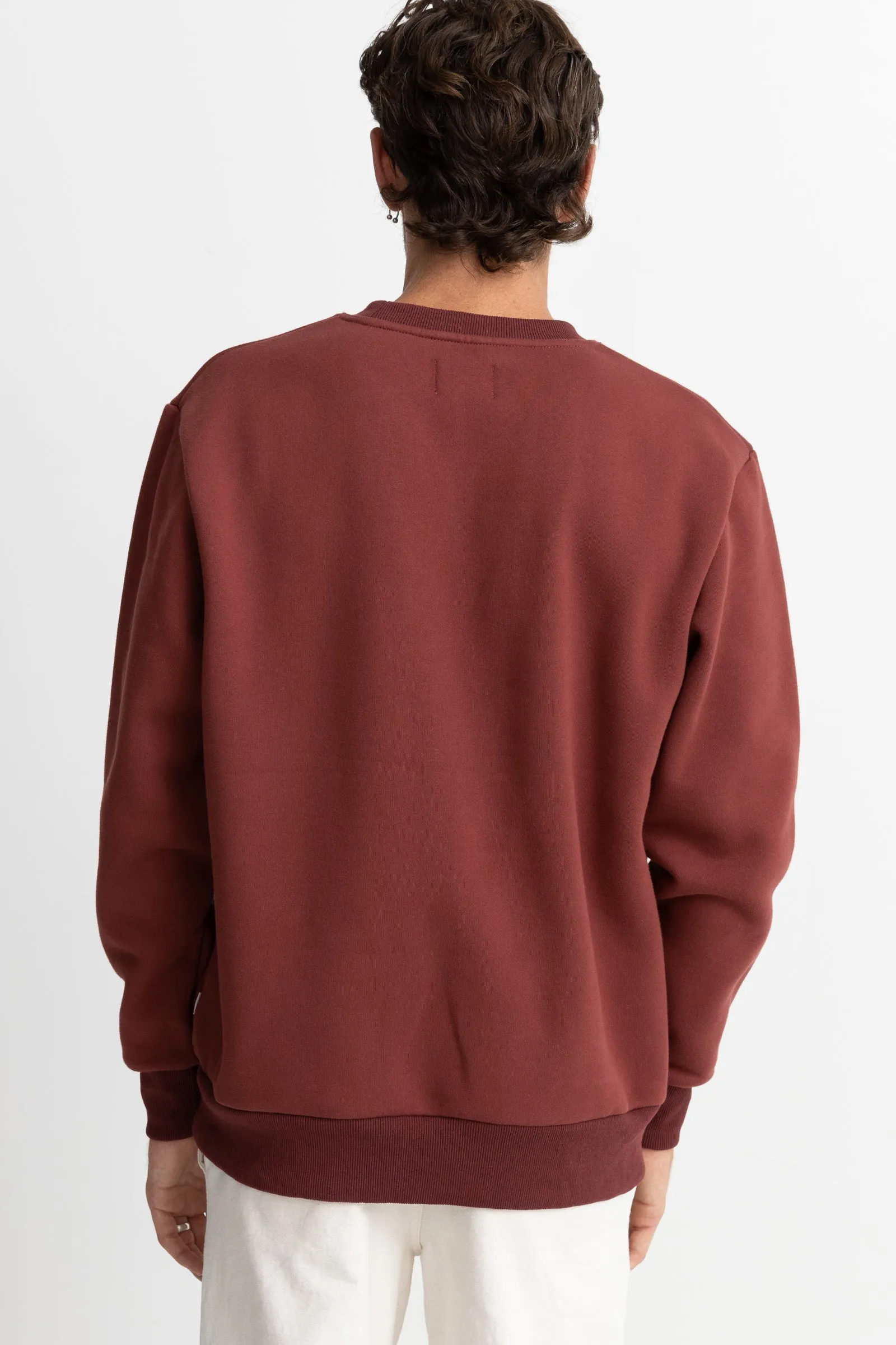 Heavyweight Fleece Crew Brick