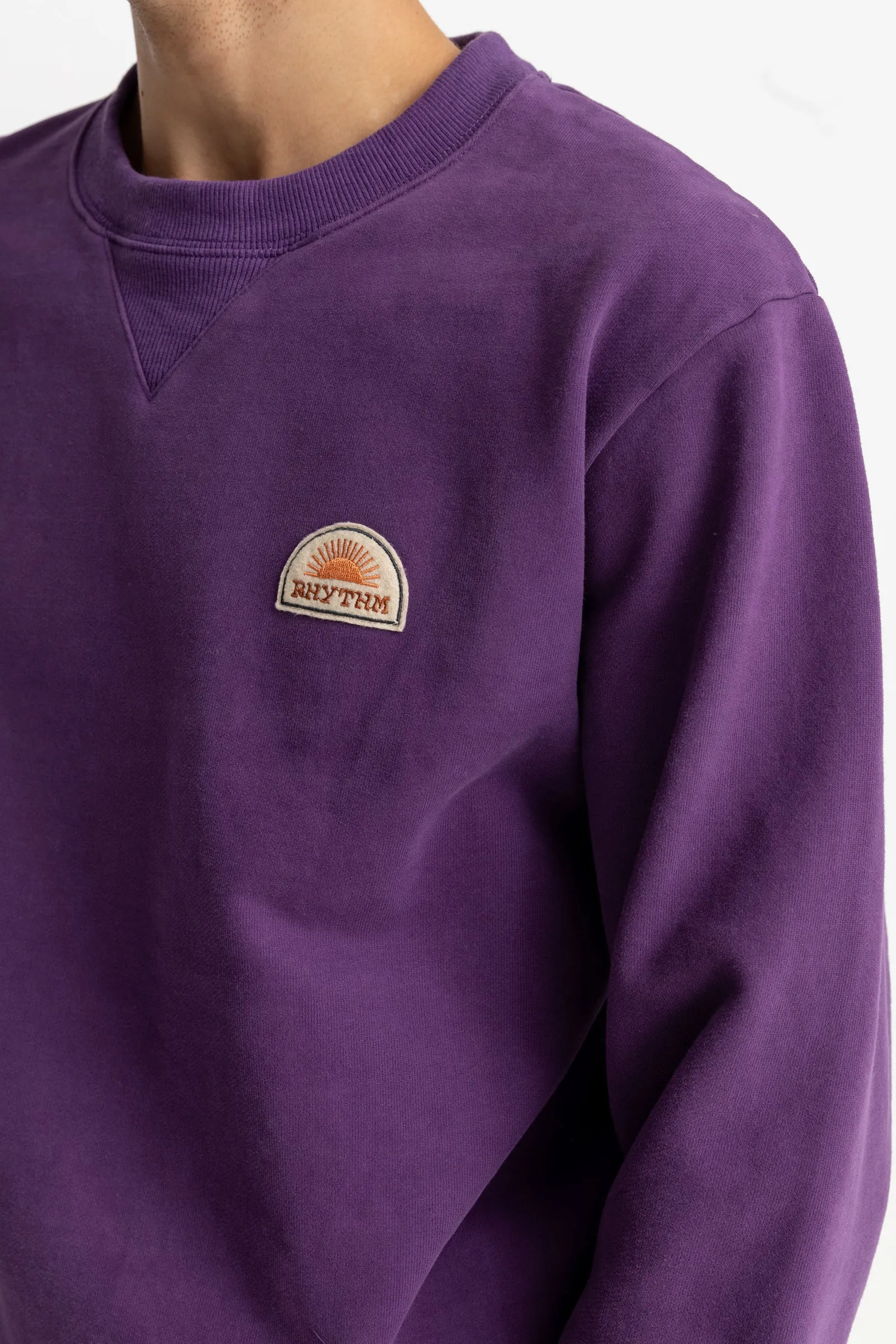 Heavyweight Fleece Crew Plum