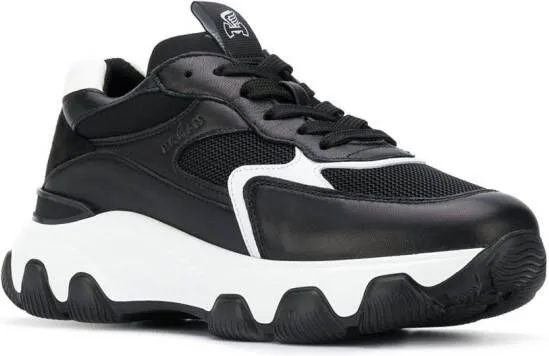 Hogan chunky contrast sole sneakers Black