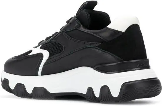 Hogan chunky contrast sole sneakers Black