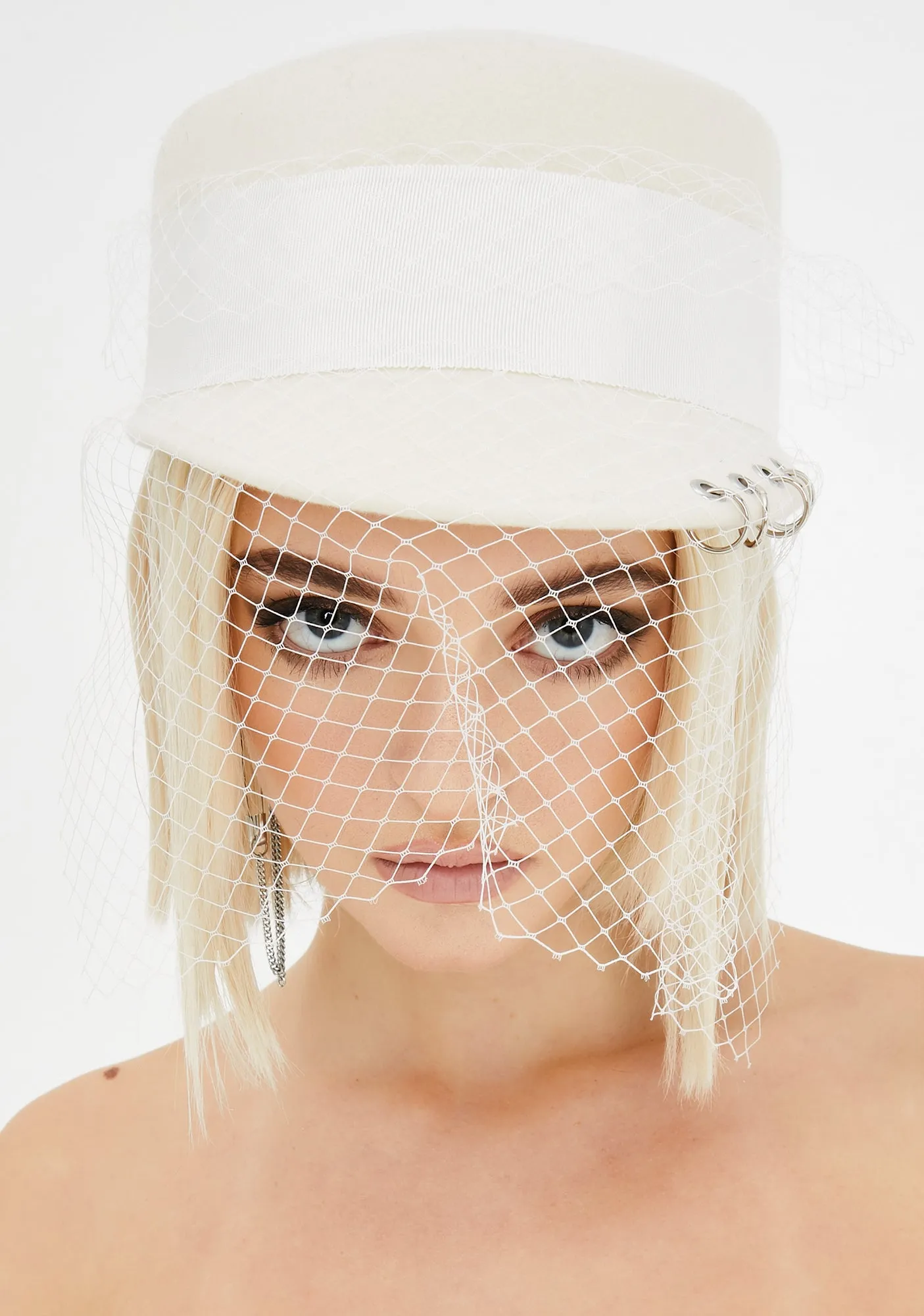 Holy Devious Damsel Veiled Hat-