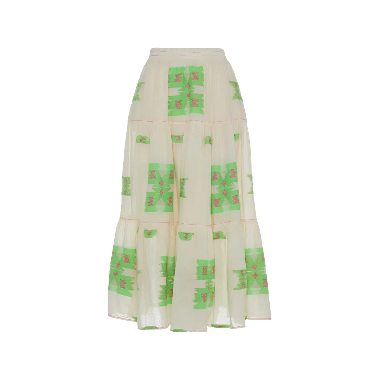 Iliokali Skirt Green/Fuscia