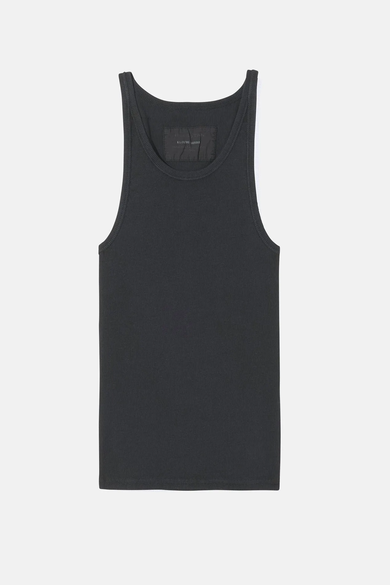 Jennifer Rib Tank Jet Black