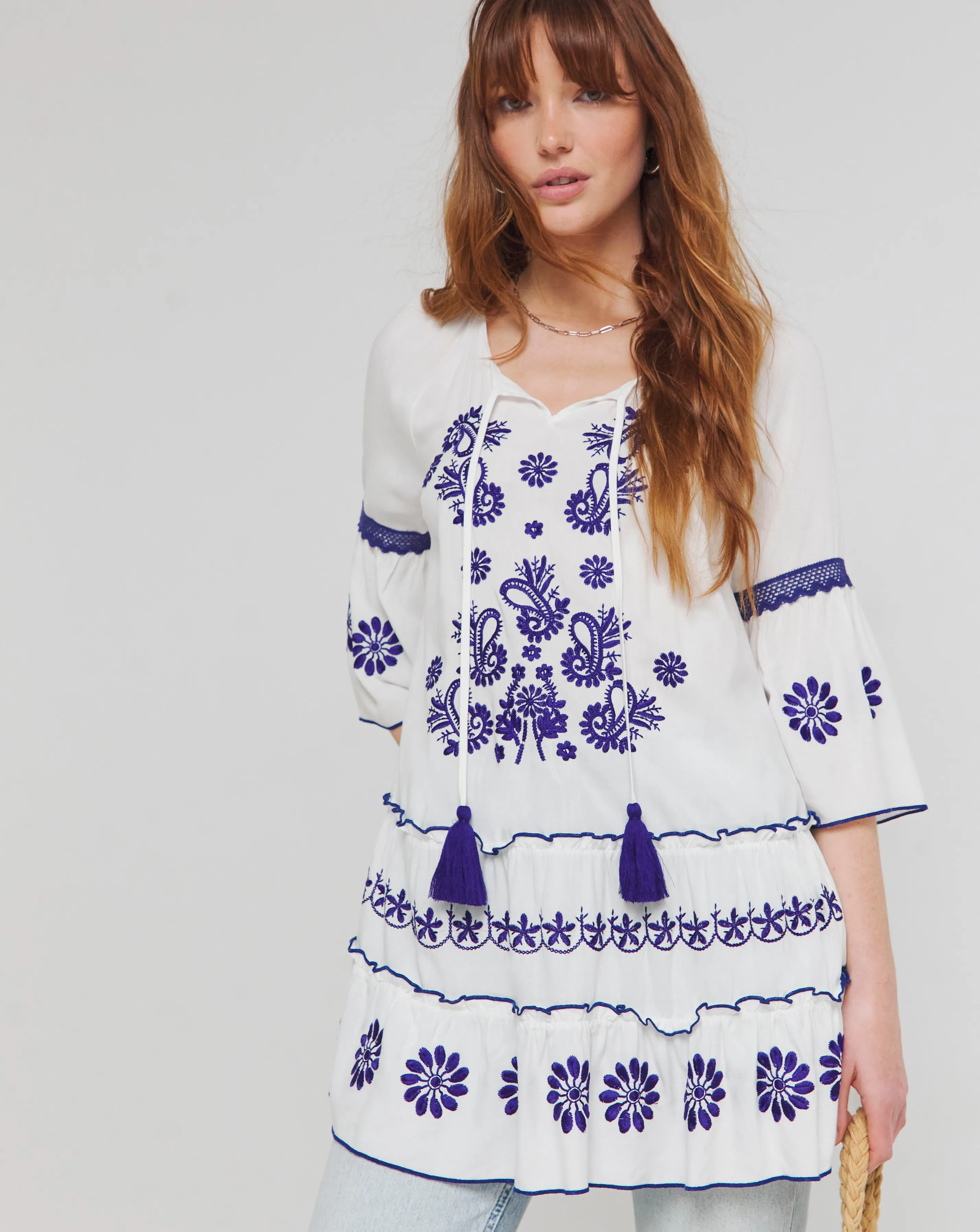 Joe Browns Santorini Embroidered Boho Tunic | Simply Be