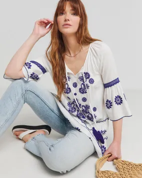 Joe Browns Santorini Embroidered Boho Tunic | Simply Be