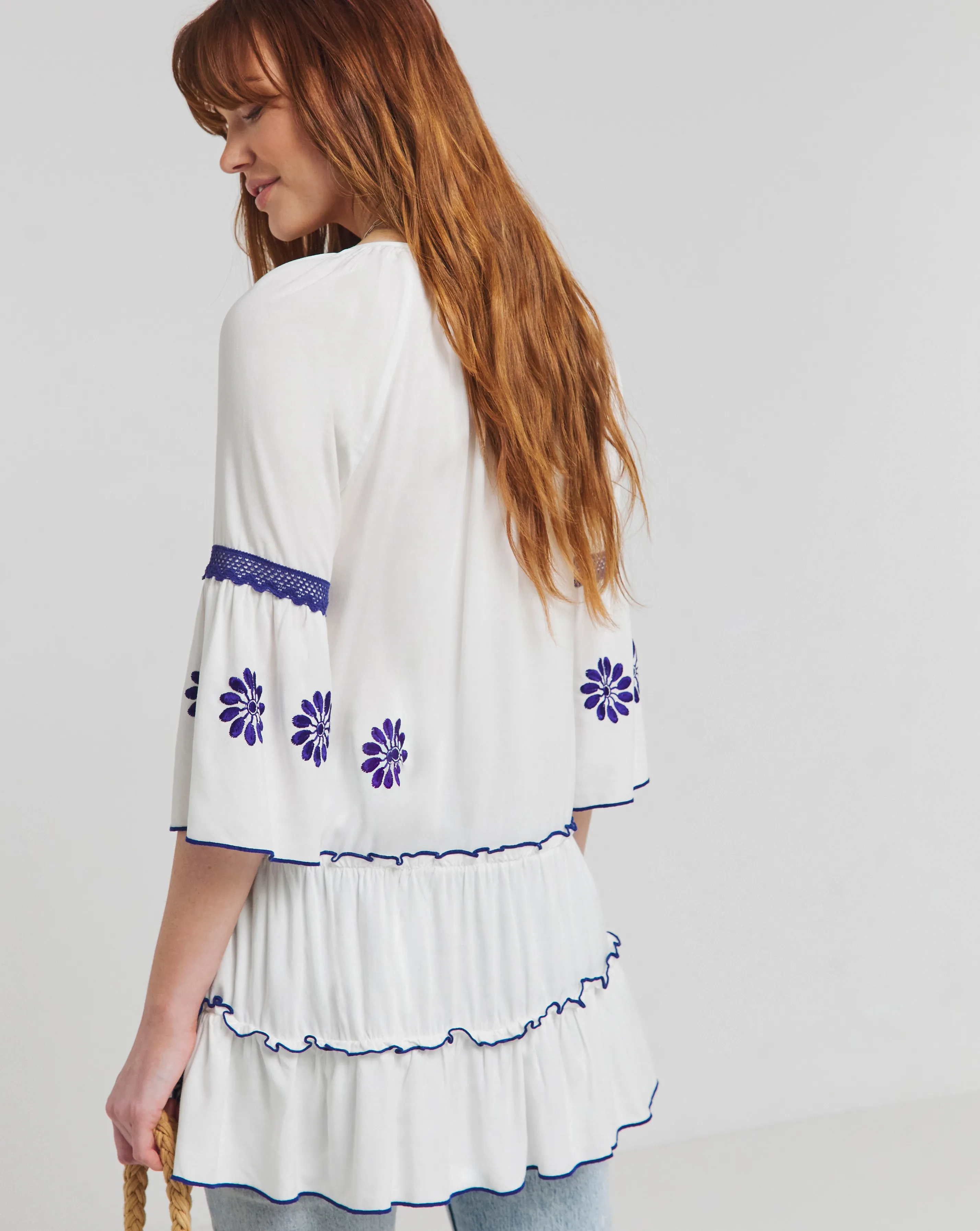 Joe Browns Santorini Embroidered Boho Tunic | Simply Be