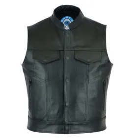 Johnny Reb Pacific Black Leather Vest