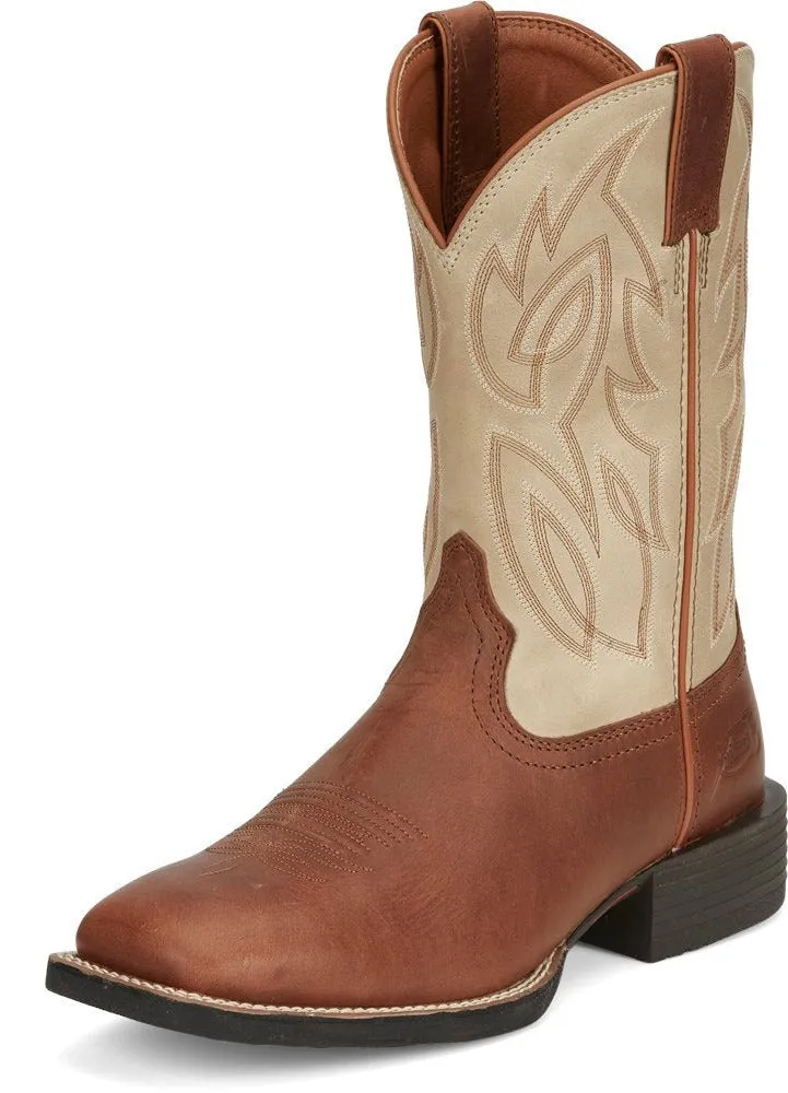 Justin Whiskey Bone Men's Boot