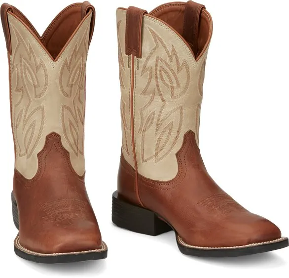 Justin Whiskey Bone Men's Boot