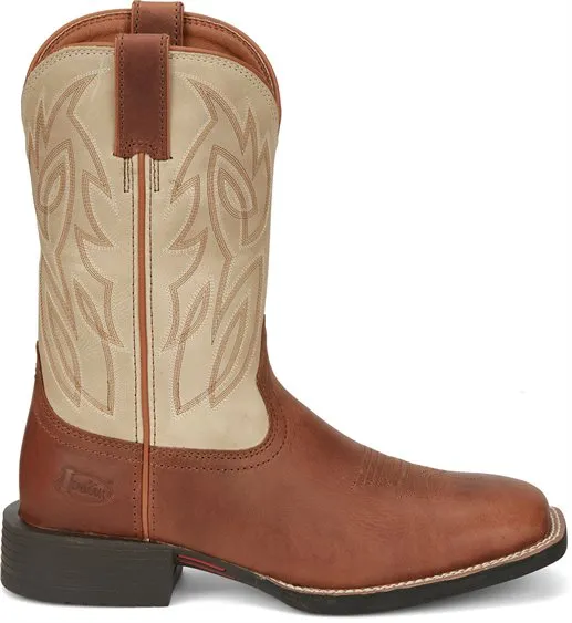 Justin Whiskey Bone Men's Boot