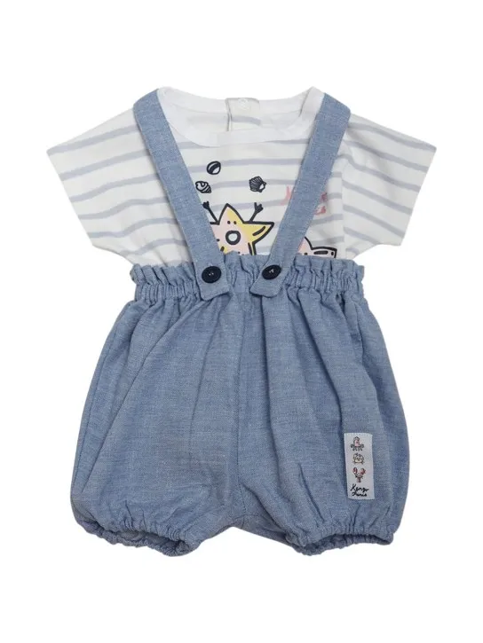 Kenzo Kids   Cotton blend romper w/ t-shirt 