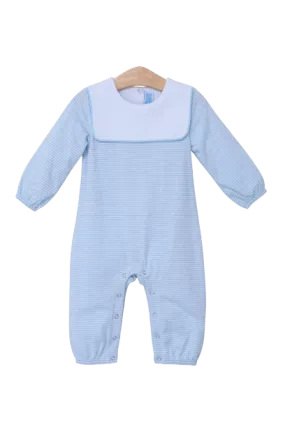 Lucas Romper Light Blue Stripe