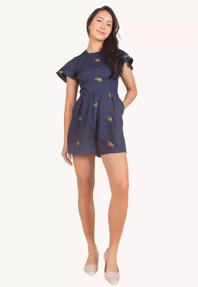 LZZIE RYLEE ROMPER - NAVY