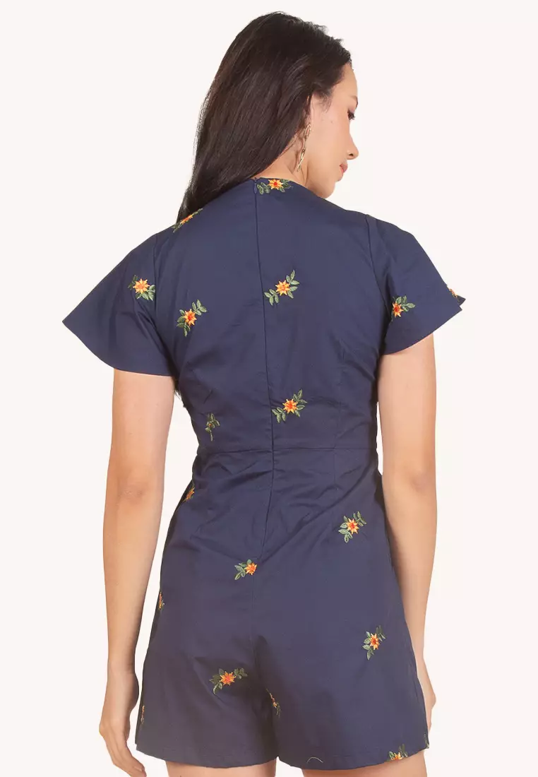 LZZIE RYLEE ROMPER - NAVY