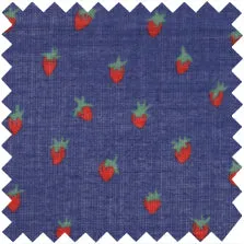 Made-to-Order Designer Tunic in Navy Strawberry Cotton Lawn