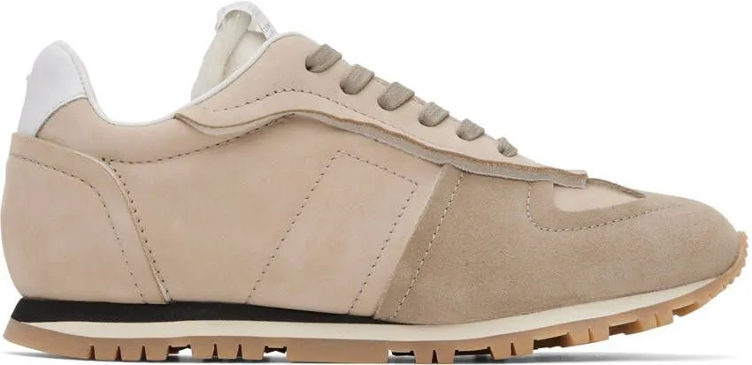 Maison Margiela Beige Retro Runner Sneakers