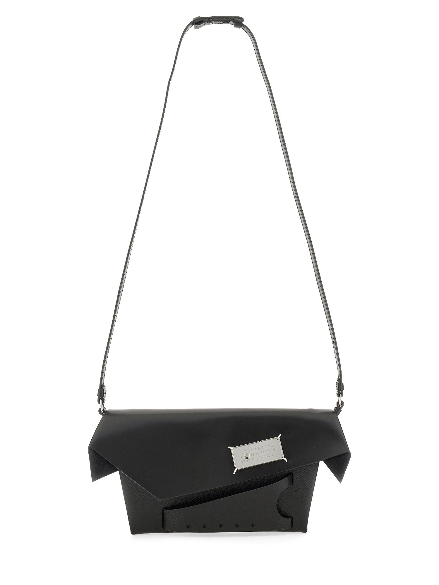 MAISON MARGIELA    SNATCHED LEATHER SHOULDER BAG